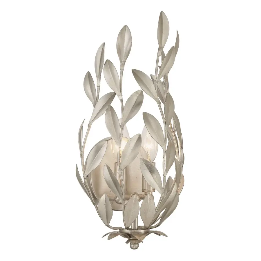 Broche 8.25" Wrought Iron Leaf Sconce - Image 19