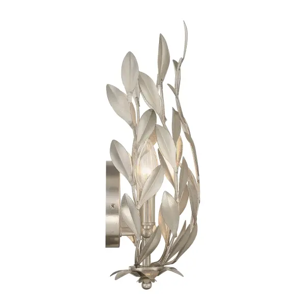 Broche 8.25" Wrought Iron Leaf Sconce - Image 20