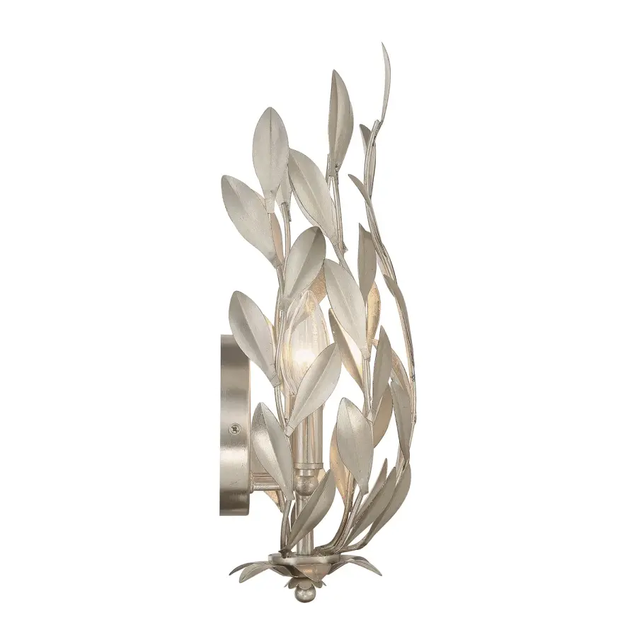 Broche 8.25" Wrought Iron Leaf Sconce - Image 20