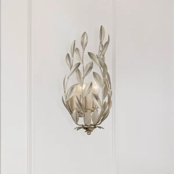 Broche 8.25" Wrought Iron Leaf Sconce - Image 22