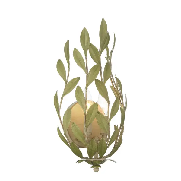 Broche 8.25" Wrought Iron Leaf Sconce - Image 27