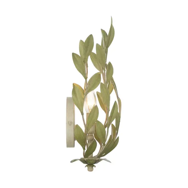 Broche 8.25" Wrought Iron Leaf Sconce - Image 28