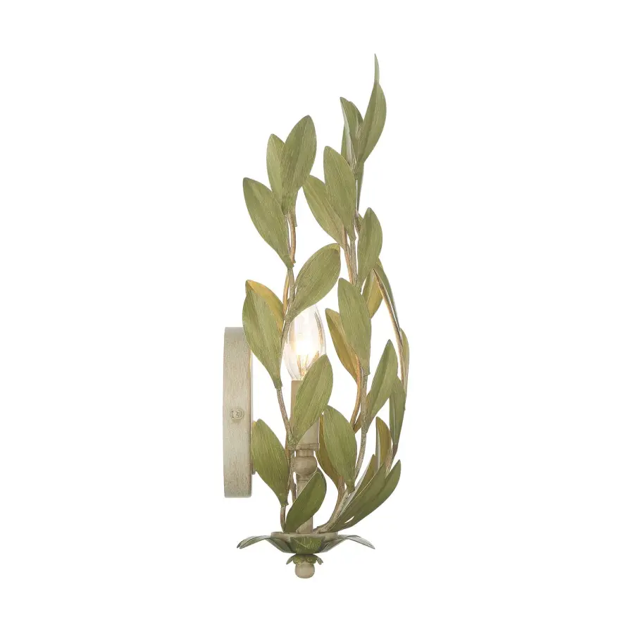 Broche 8.25" Wrought Iron Leaf Sconce - Image 28