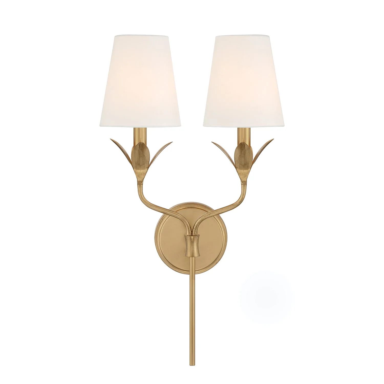 Broche 12" Antique Gold Sconce