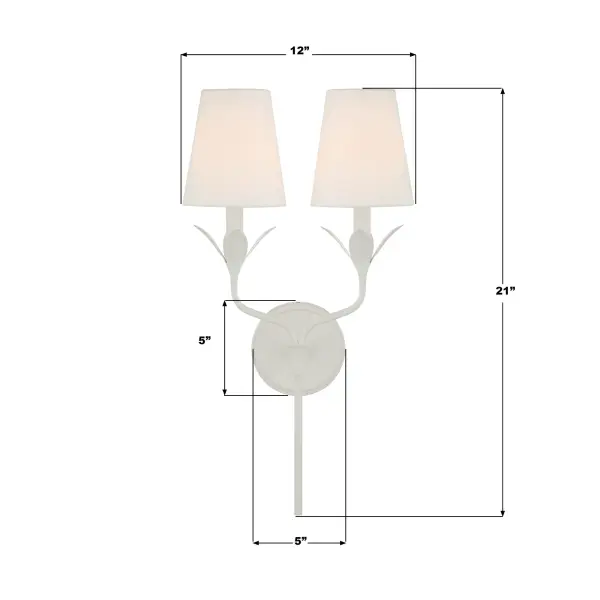 Broche 12" Antique Gold Sconce - Image 15