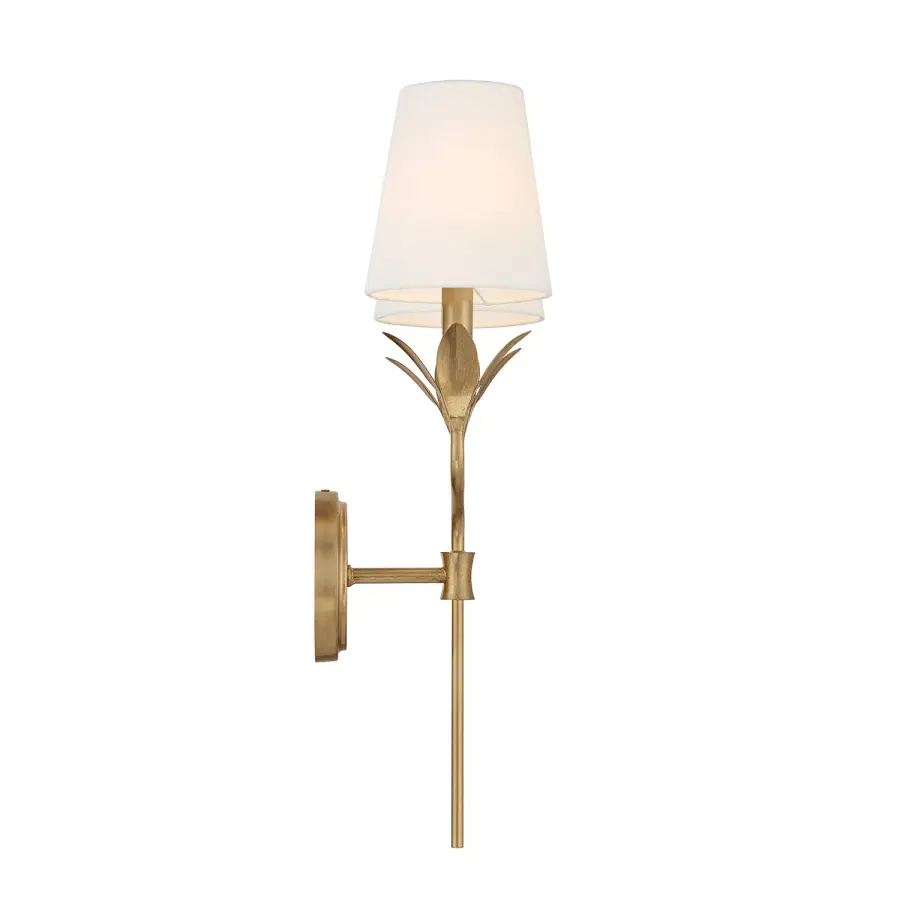 Broche 12" Antique Gold Sconce - Image 4
