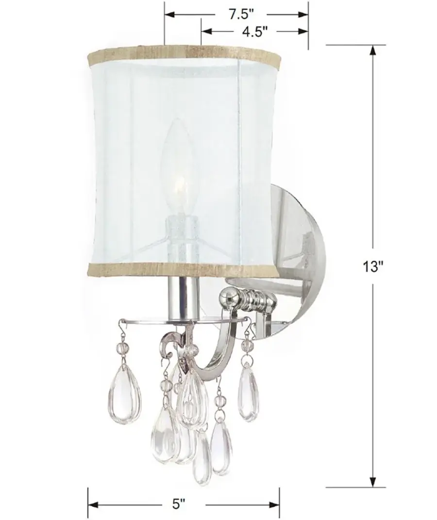 Hampton 5.5" Crystal Sconce - Image 11