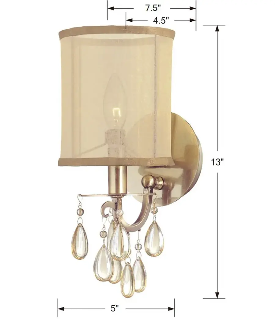 Hampton 5.5" Crystal Sconce - Image 5