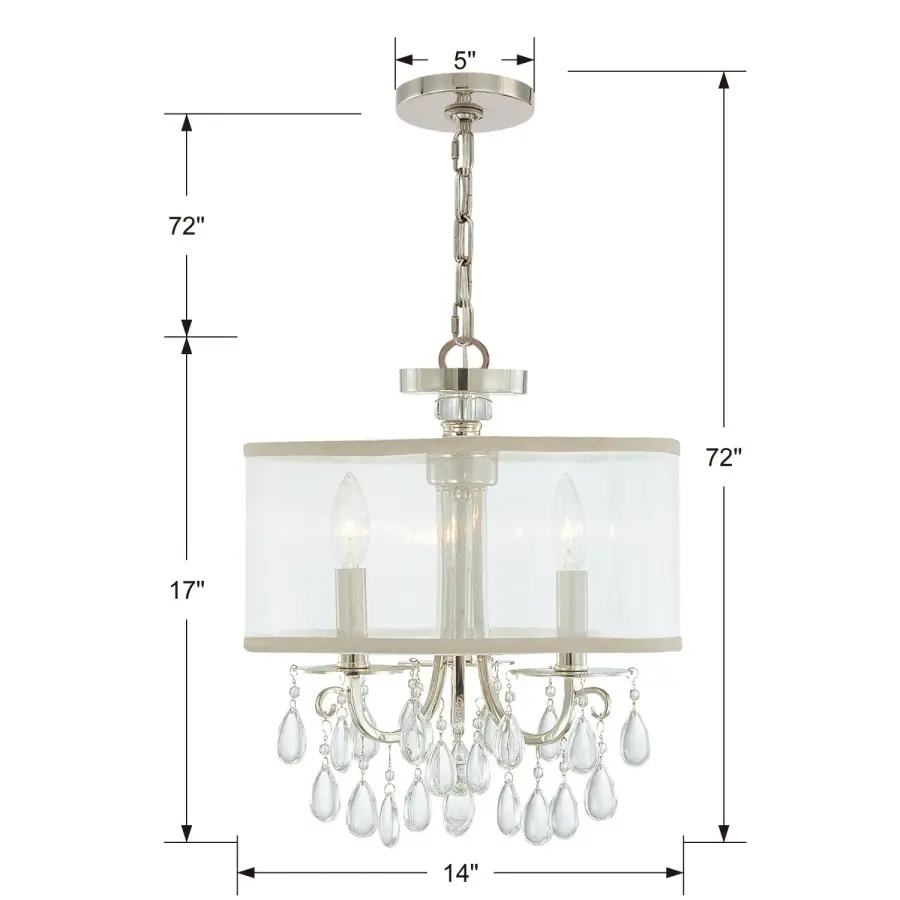 Hampton 14" Chandelier - Image 15