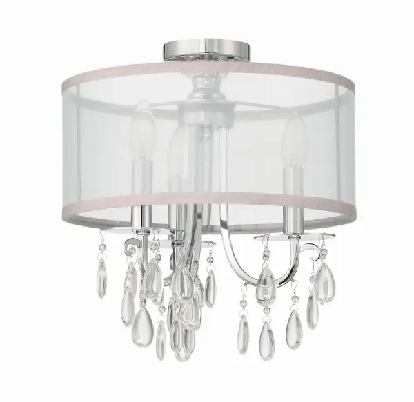 Hampton 14" Semi Flush Mount in Antique Brass - Image 10