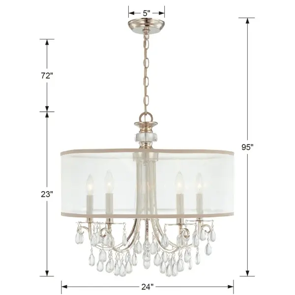 Hampton 24" Crystal Chandelier - Image 14