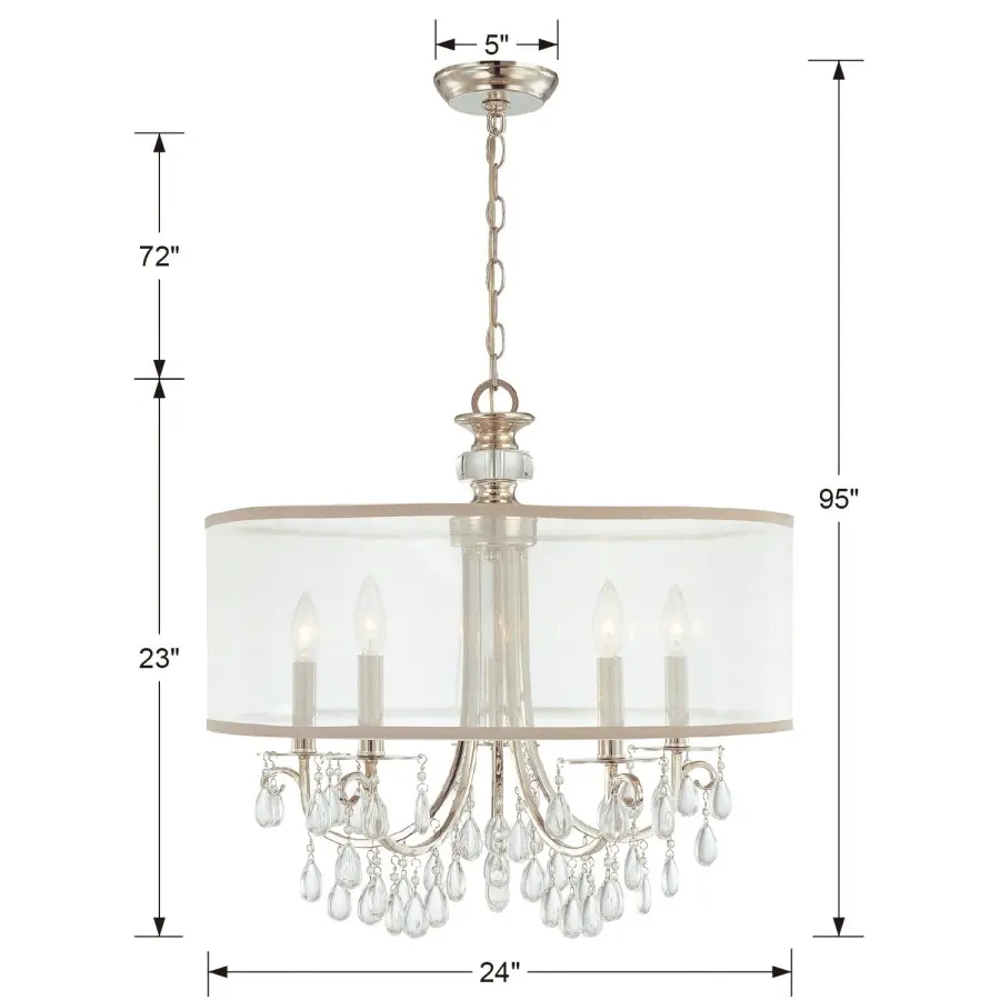 Hampton 24" Crystal Chandelier - Image 14