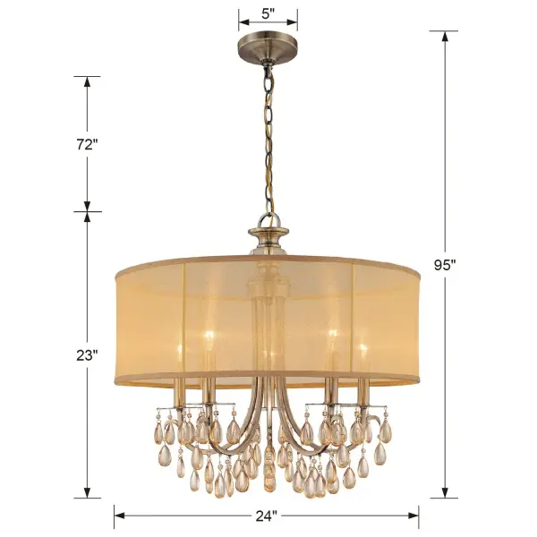Hampton 24" Crystal Chandelier - Image 6