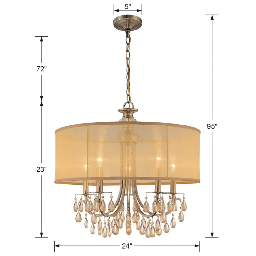 Hampton 24" Crystal Chandelier - Image 6
