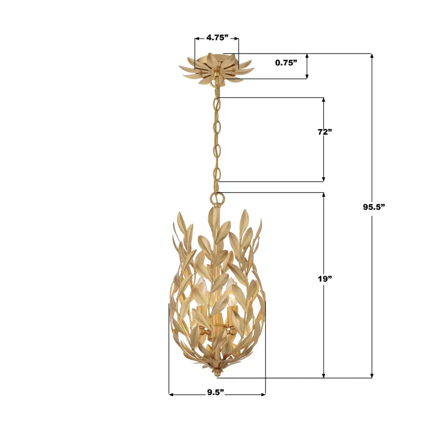 Broche 9.5" Matte White Pendant - Image 8