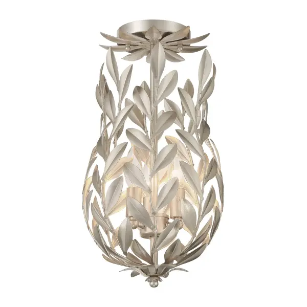 Broche 9.5" Semi Flush Mount in Matte White - Image 19