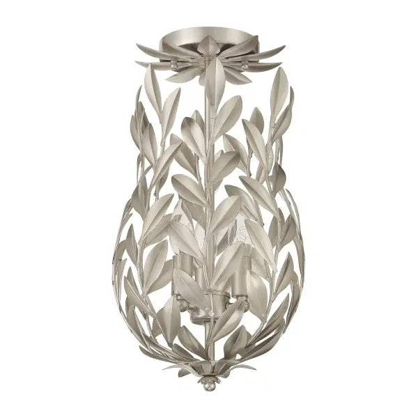 Broche 9.5" Semi Flush Mount in Matte White - Image 20