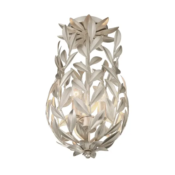 Broche 9.5" Semi Flush Mount in Matte White - Image 22