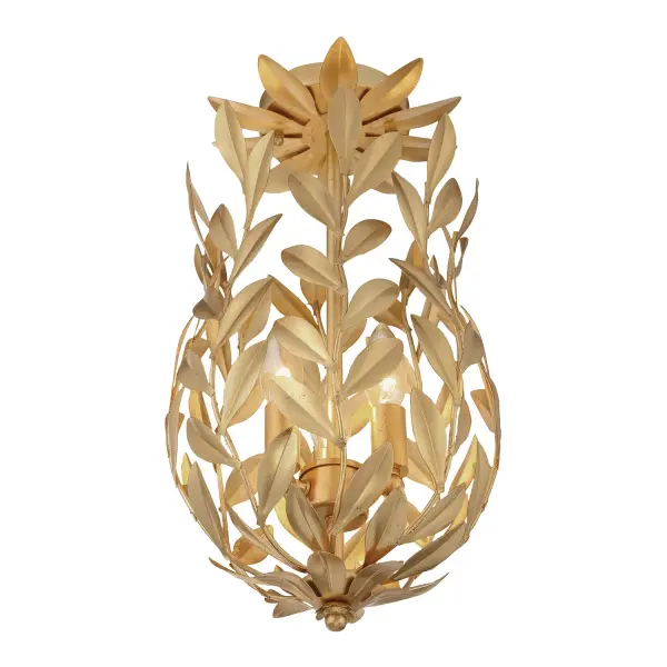 Broche 9.5" Semi Flush Mount in Matte White - Image 4