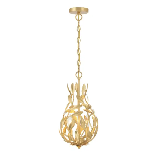 Broche 9" Chandelier in Champagne Green Tea - Image 3