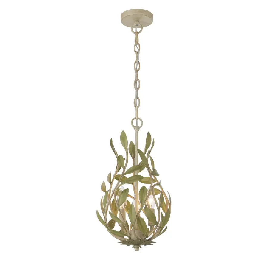 Broche 9" Chandelier in Champagne Green Tea - Image 25