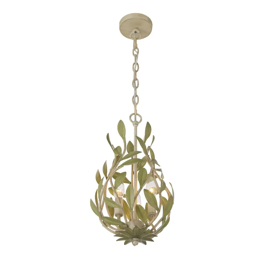 Broche 9" Chandelier in Champagne Green Tea - Image 28