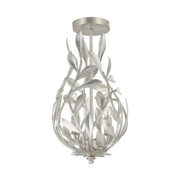Broche 9" Semi Flush Mount in Matte White - Image 18