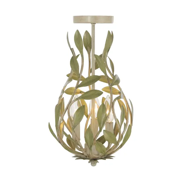 Broche 9" Semi Flush Mount in Matte White - Image 27