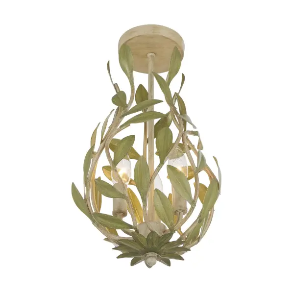 Broche 9" Semi Flush Mount in Matte White - Image 28