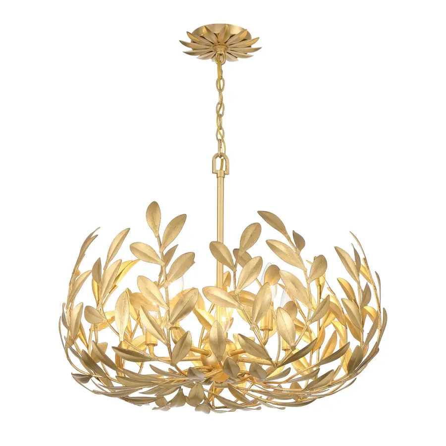 Broche 23" Chandelier in Champagne Green Tea - Image 1