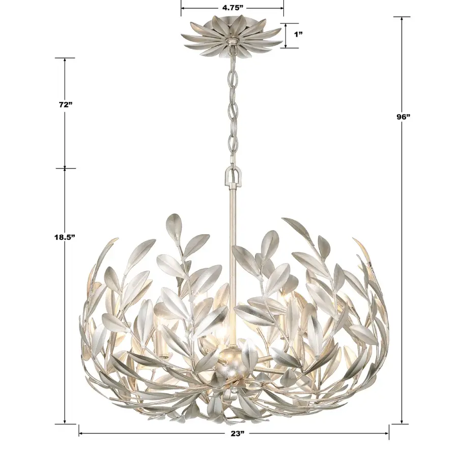 Broche 23" Chandelier in Champagne Green Tea - Image 23