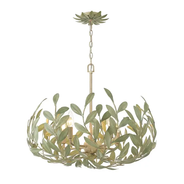 Broche 23" Chandelier in Champagne Green Tea - Image 25