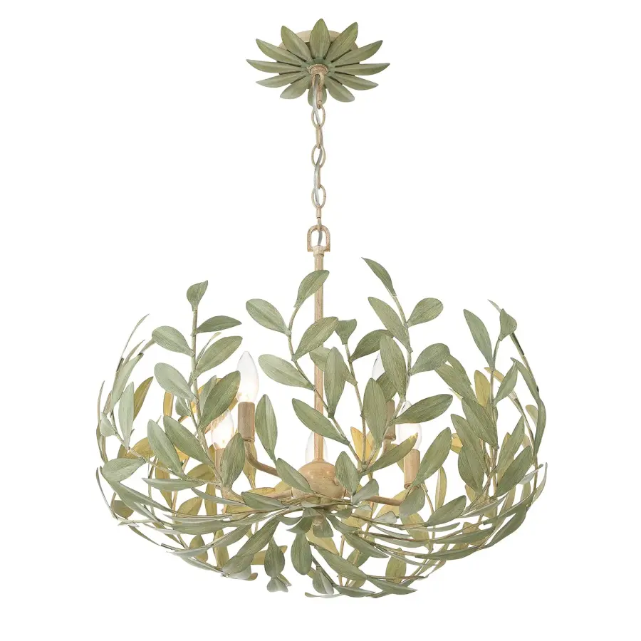 Broche 23" Chandelier in Champagne Green Tea - Image 28