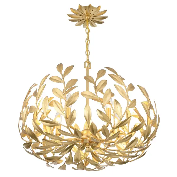 Broche 23" Chandelier in Champagne Green Tea - Image 4