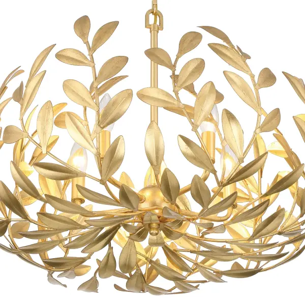 Broche 23" Chandelier in Champagne Green Tea - Image 5