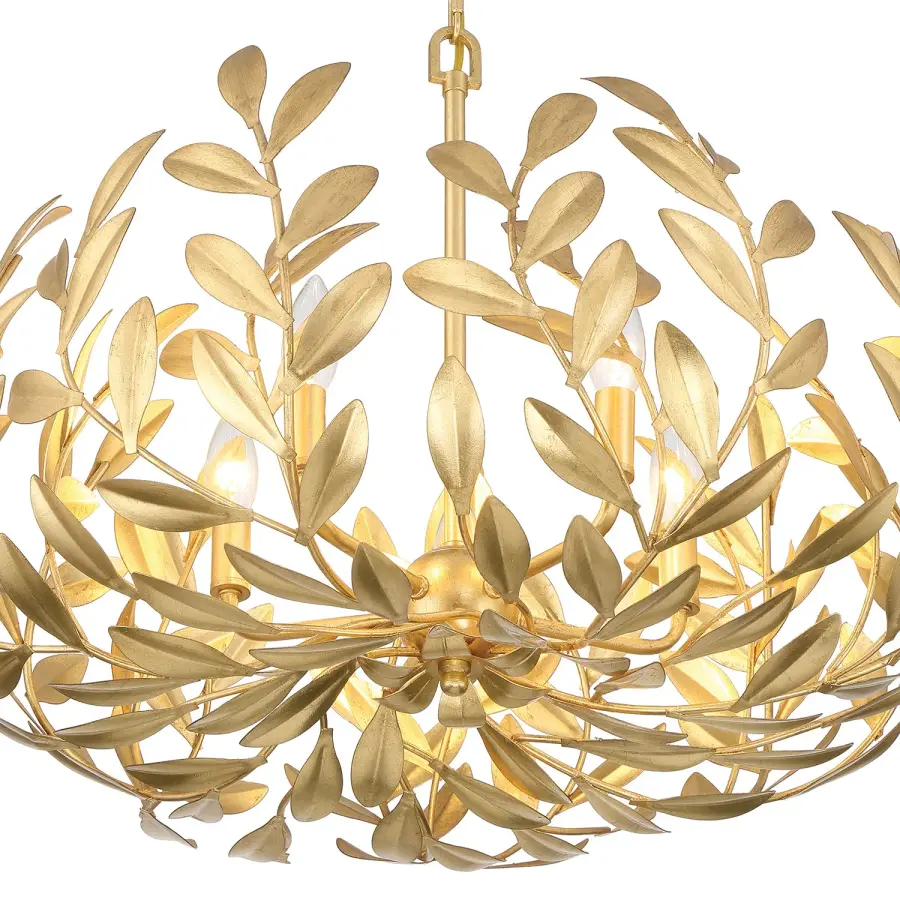 Broche 23" Chandelier in Champagne Green Tea - Image 5