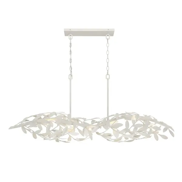 Broche 50.5" Linear Chandelier in Antique Gold - Image 11