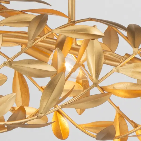 Broche 50.5" Linear Chandelier in Antique Gold - Image 5