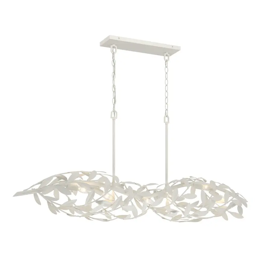 Broche 50.5" Linear Chandelier in Antique Gold - Image 9