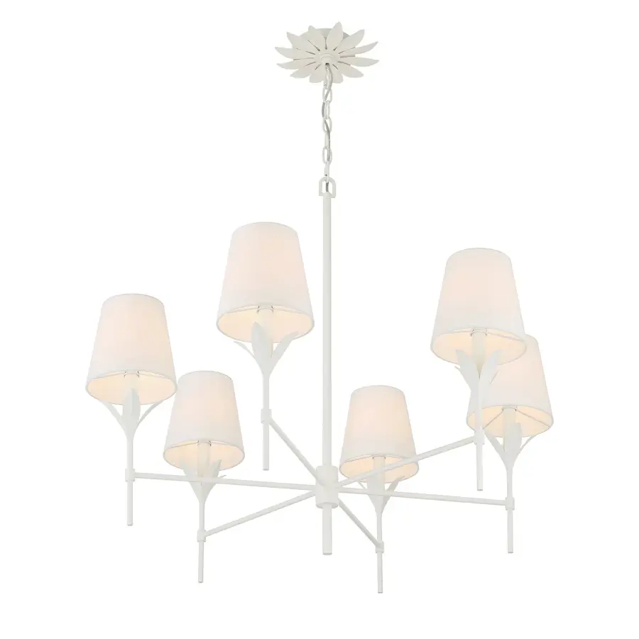 Broche 32" Chandelier in Antique Gold - Image 12
