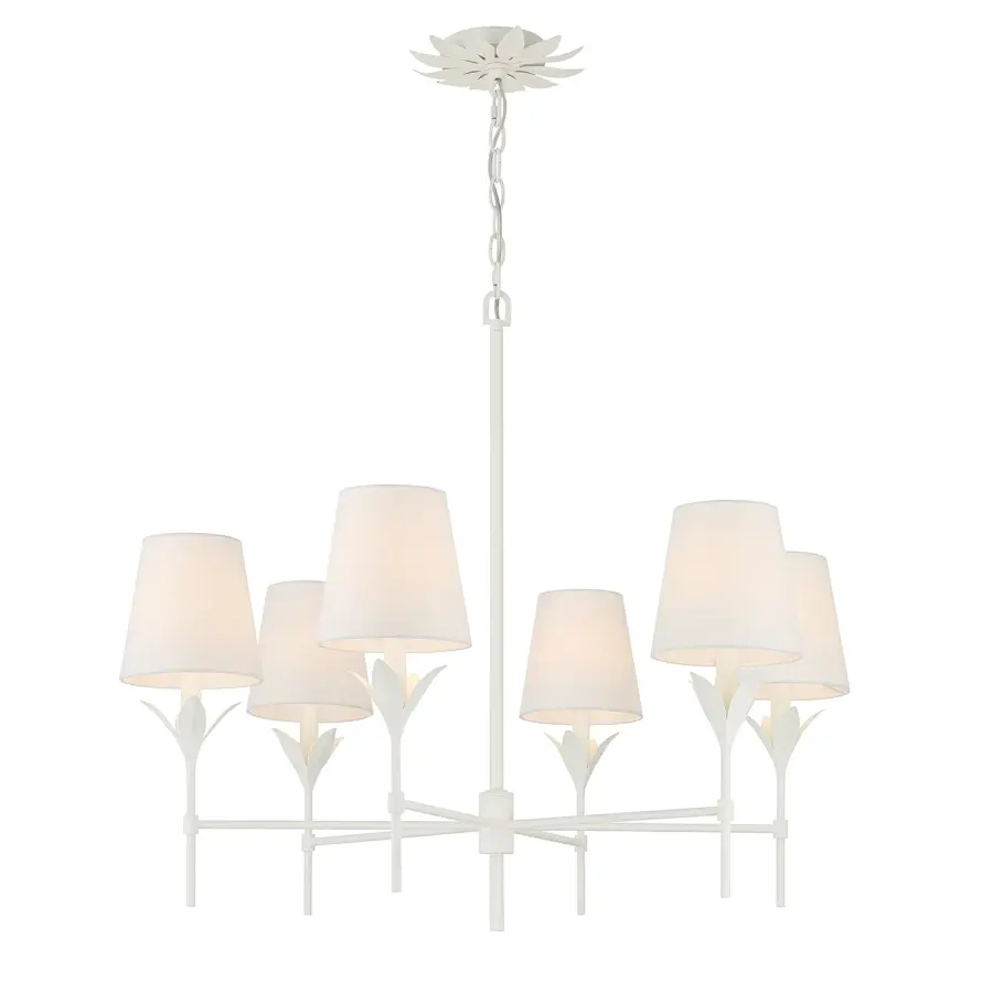 Broche 32" Chandelier in Antique Gold - Image 9