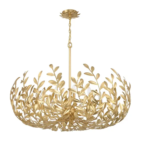 Broche 42" Chandelier in Champagne Green Tea - Image 2