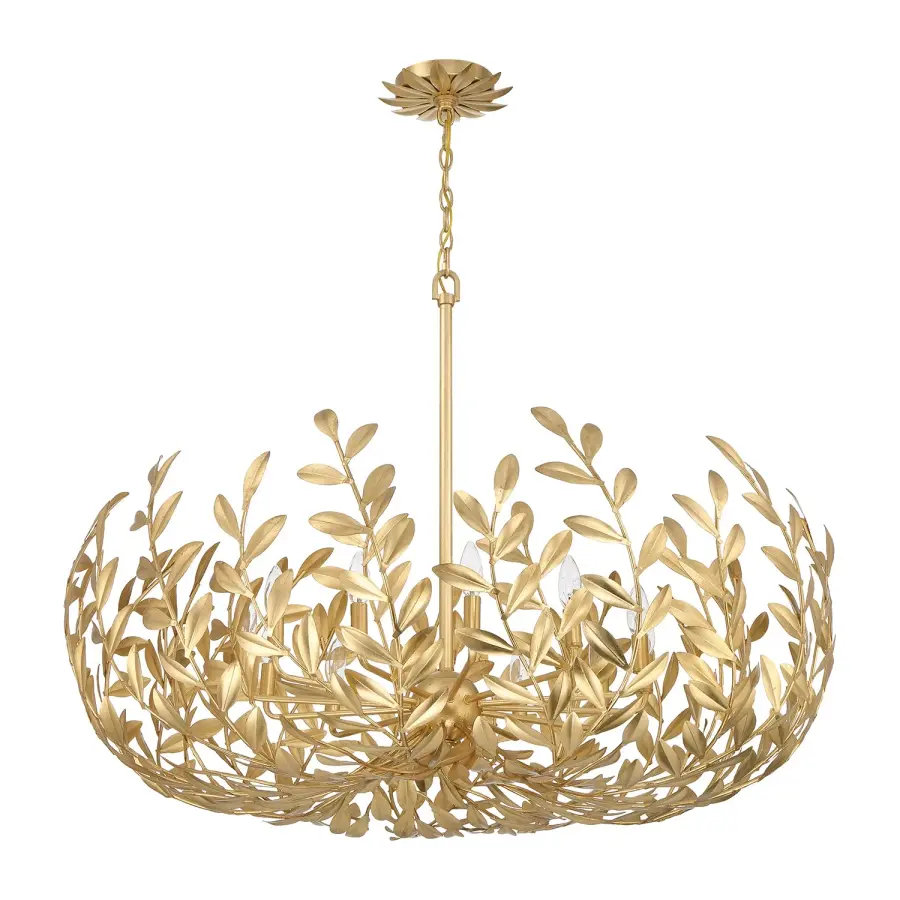 Broche 42" Chandelier in Champagne Green Tea - Image 2