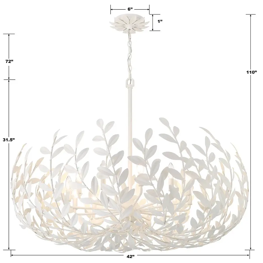 Broche 42" Chandelier in Champagne Green Tea - Image 16