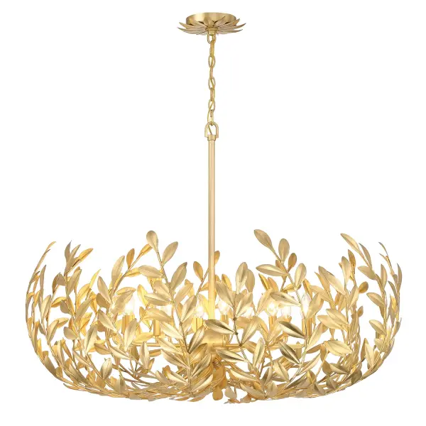 Broche 42" Chandelier in Champagne Green Tea - Image 3
