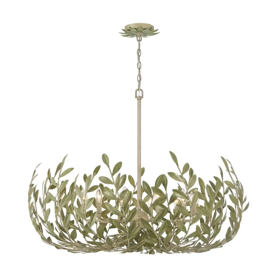 Broche 42" Chandelier in Champagne Green Tea - Image 28