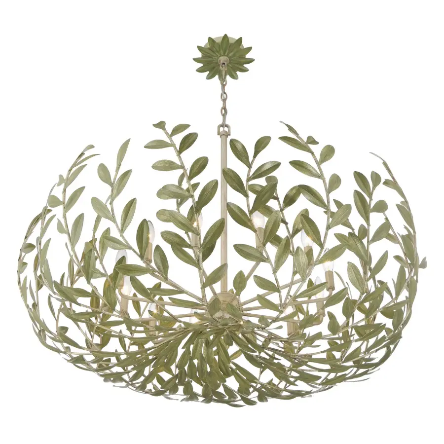 Broche 42" Chandelier in Champagne Green Tea - Image 29