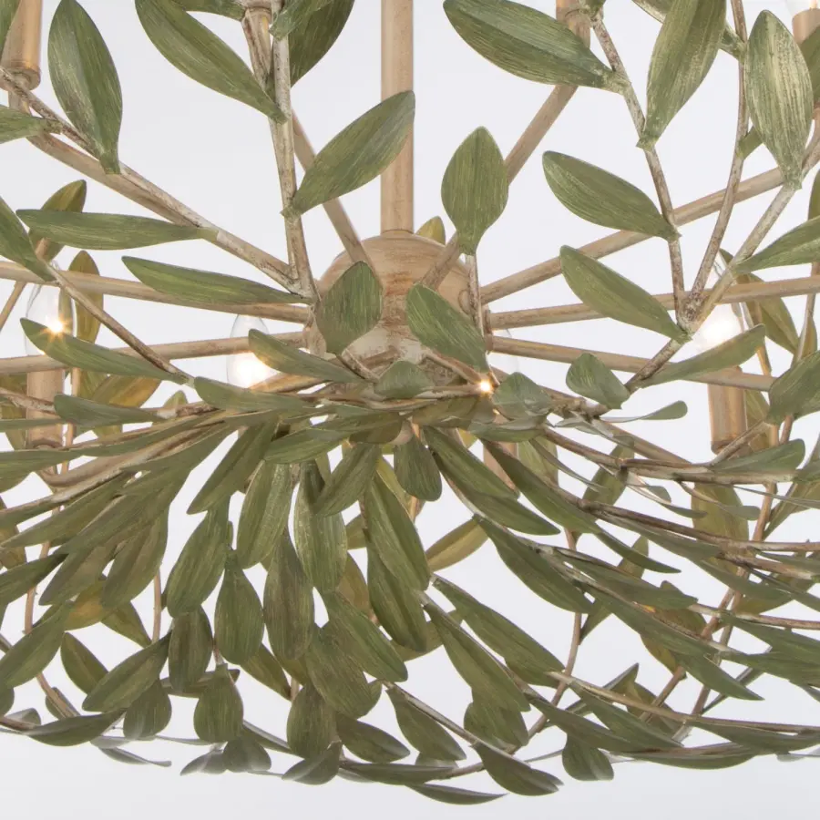 Broche 42" Chandelier in Champagne Green Tea - Image 30