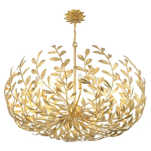 Broche 42" Chandelier in Champagne Green Tea - Image 4