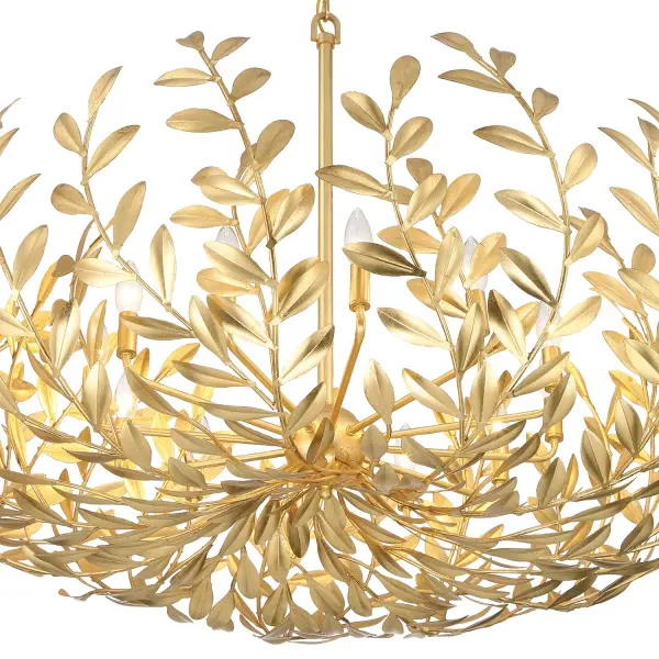 Broche 42" Chandelier in Champagne Green Tea - Image 5